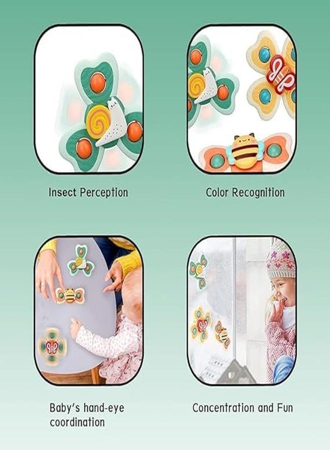 SHIVAARO 3 PCS Insect Suction Cup Bath Toy: Fun and Educational Bath Time Entertainment for Baby Boys and Girls - Image 2